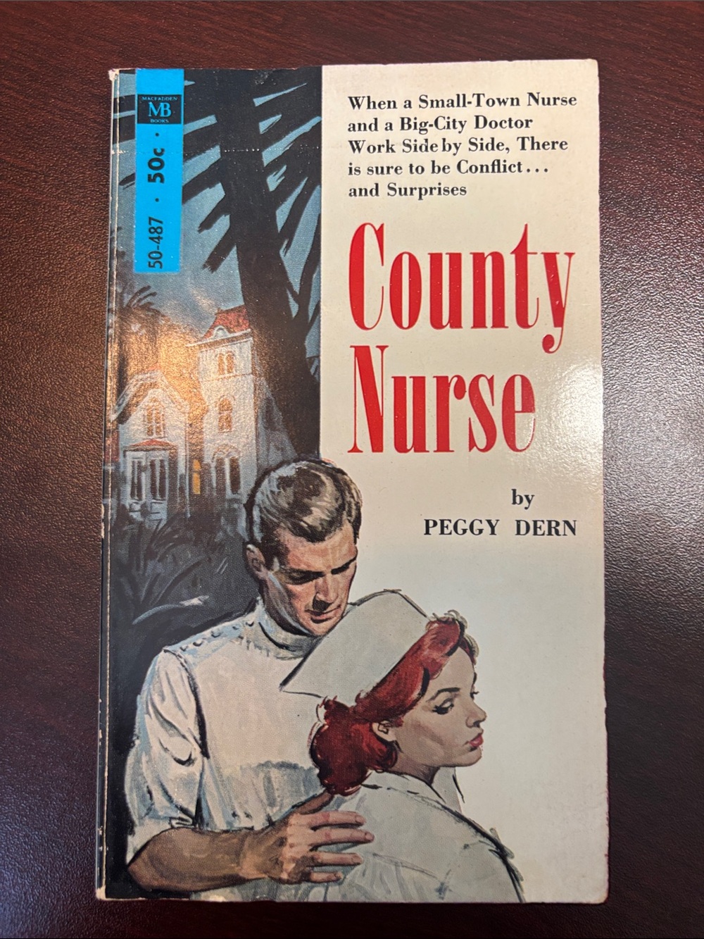 County Nurse by Peggy Dern — Vintage Paperback with Red Title